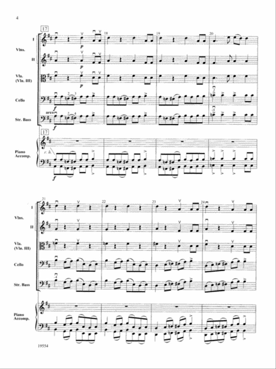 Jazzy Blues: Score String Orchestra scores gallery preview page 4