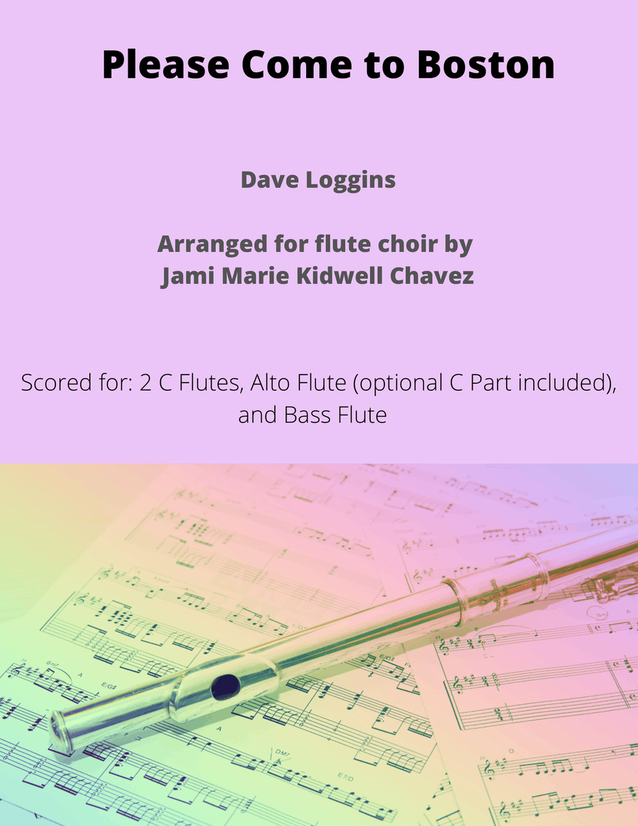 Please Come To Boston Flute Choir scores gallery preview page 1