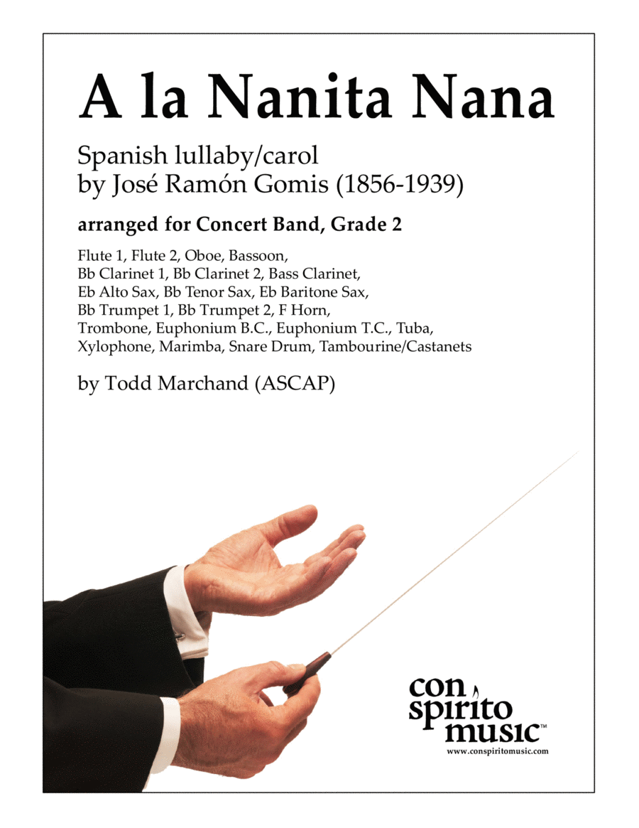 A la Nanita Nana — concert band image number null