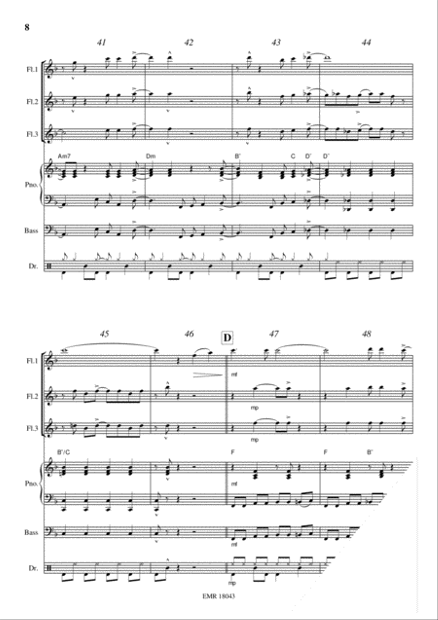 Kumbaya Flute scores gallery preview page 8