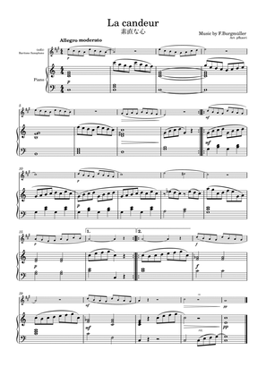 Burgmüller "La candeur" Baritone Sax & piano