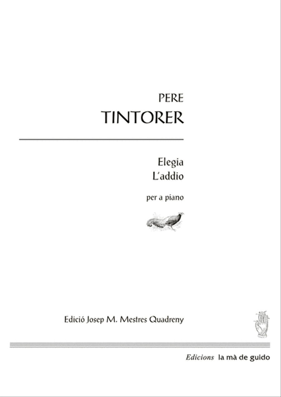 Elegia. L'addio Piano Solo scores gallery preview page 1