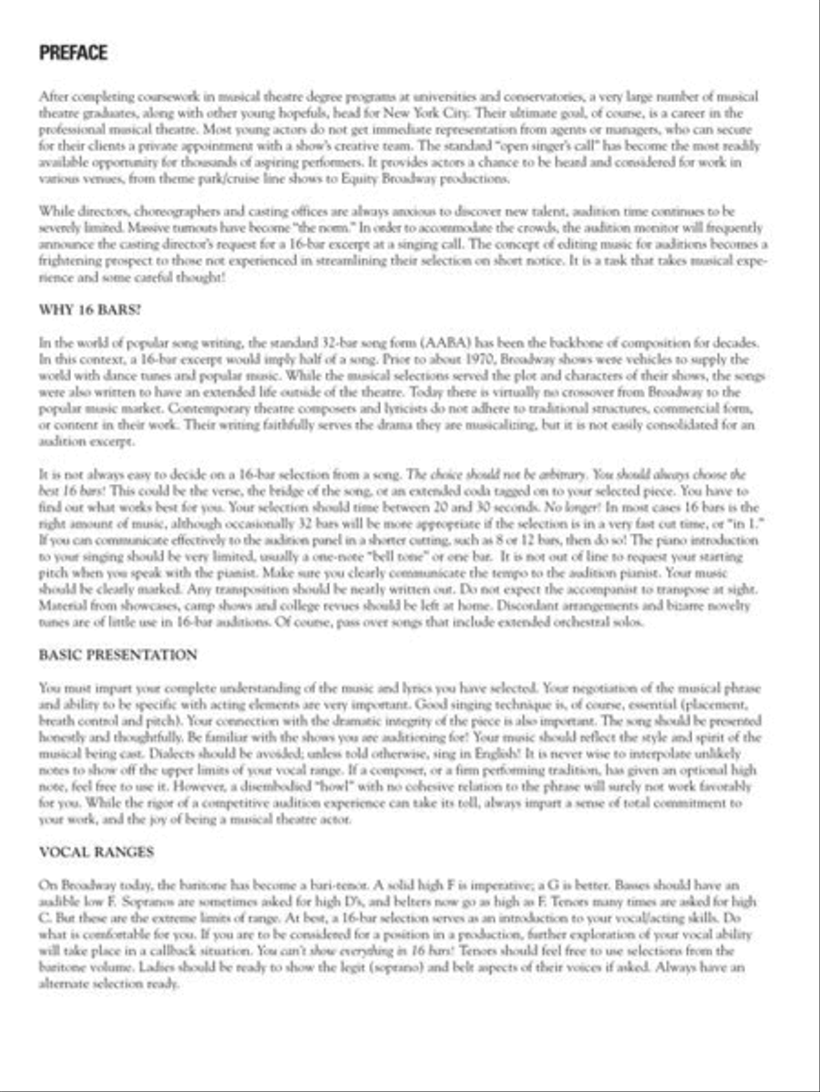 The 16-Bar Theatre Audition Soprano Voice scores gallery preview page 9