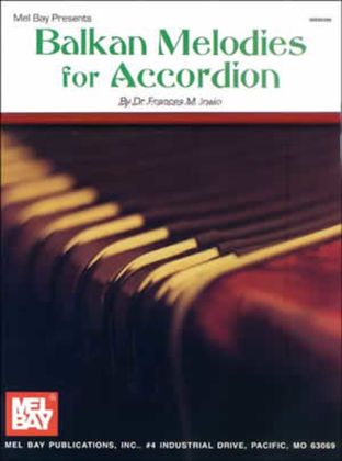 Book cover for Balkan Melodies for Accordion