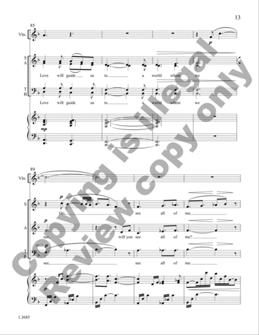 All of Me (Choral Score) All of Me (Choral Score) 4-Part scores gallery preview page 13