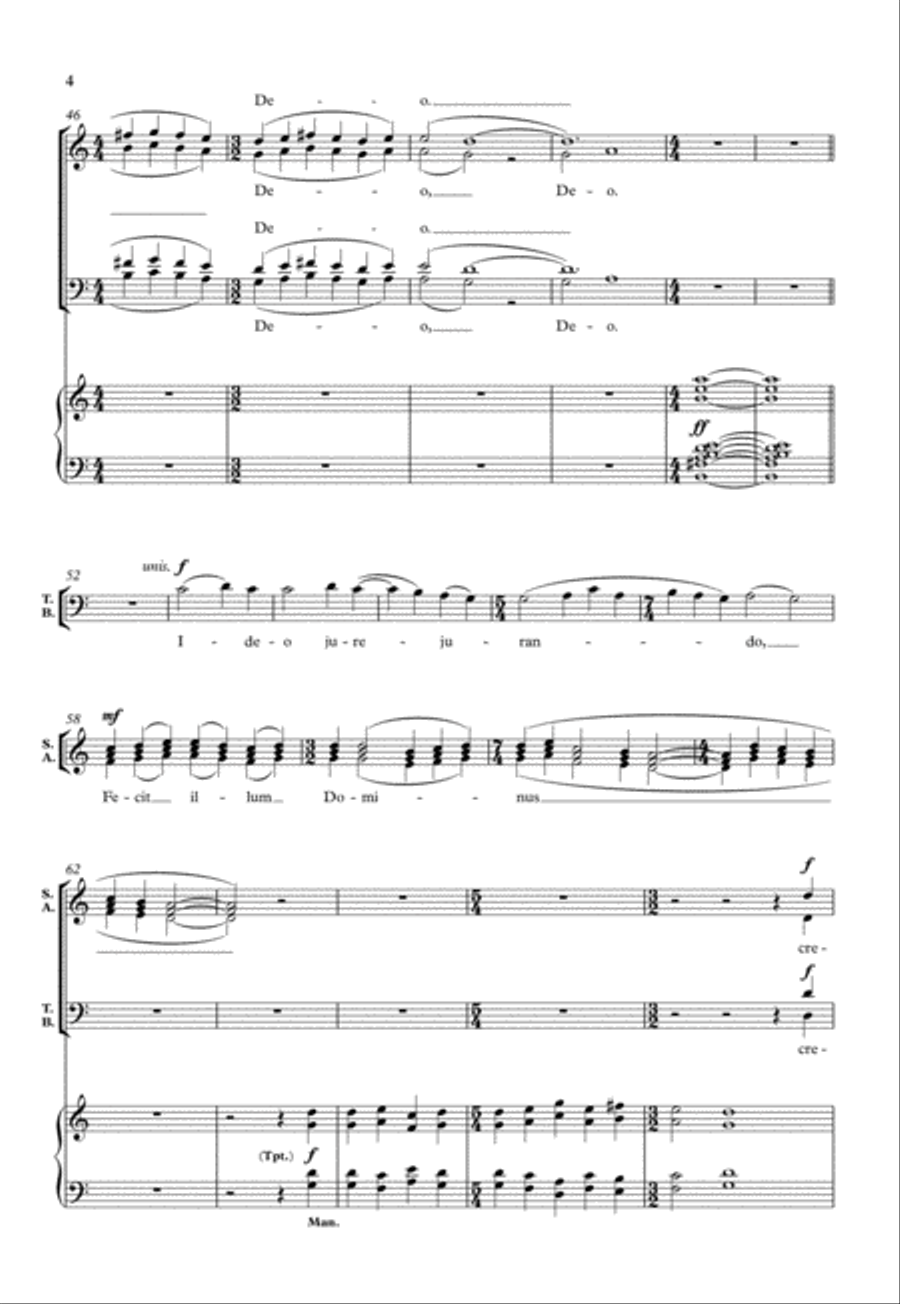 Ecce sacerdos magnus Ecce sacerdos magnus SSATB scores gallery preview page 4
