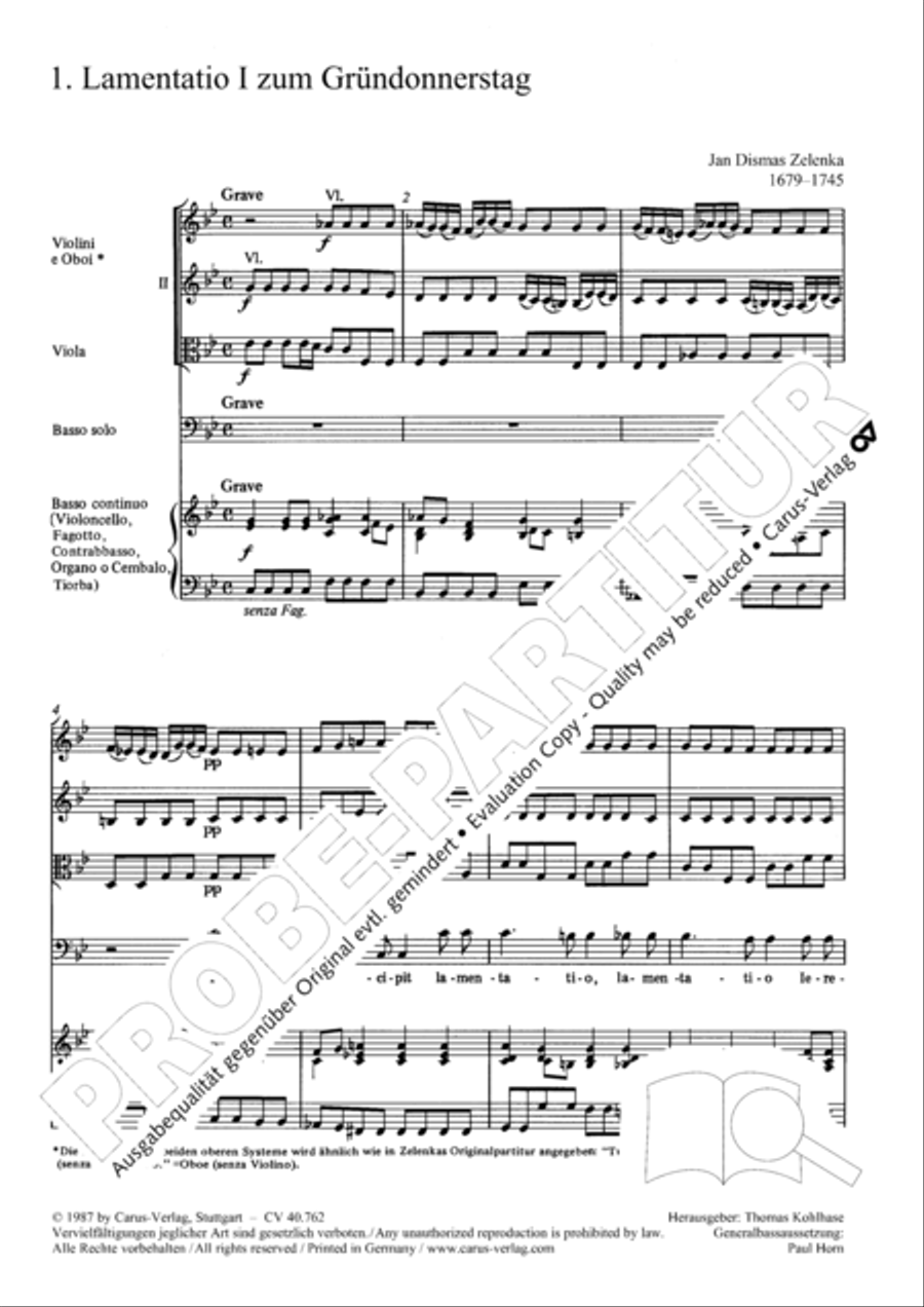 Lamentationes pro Hebdomada Sancta Score scores gallery preview page 16