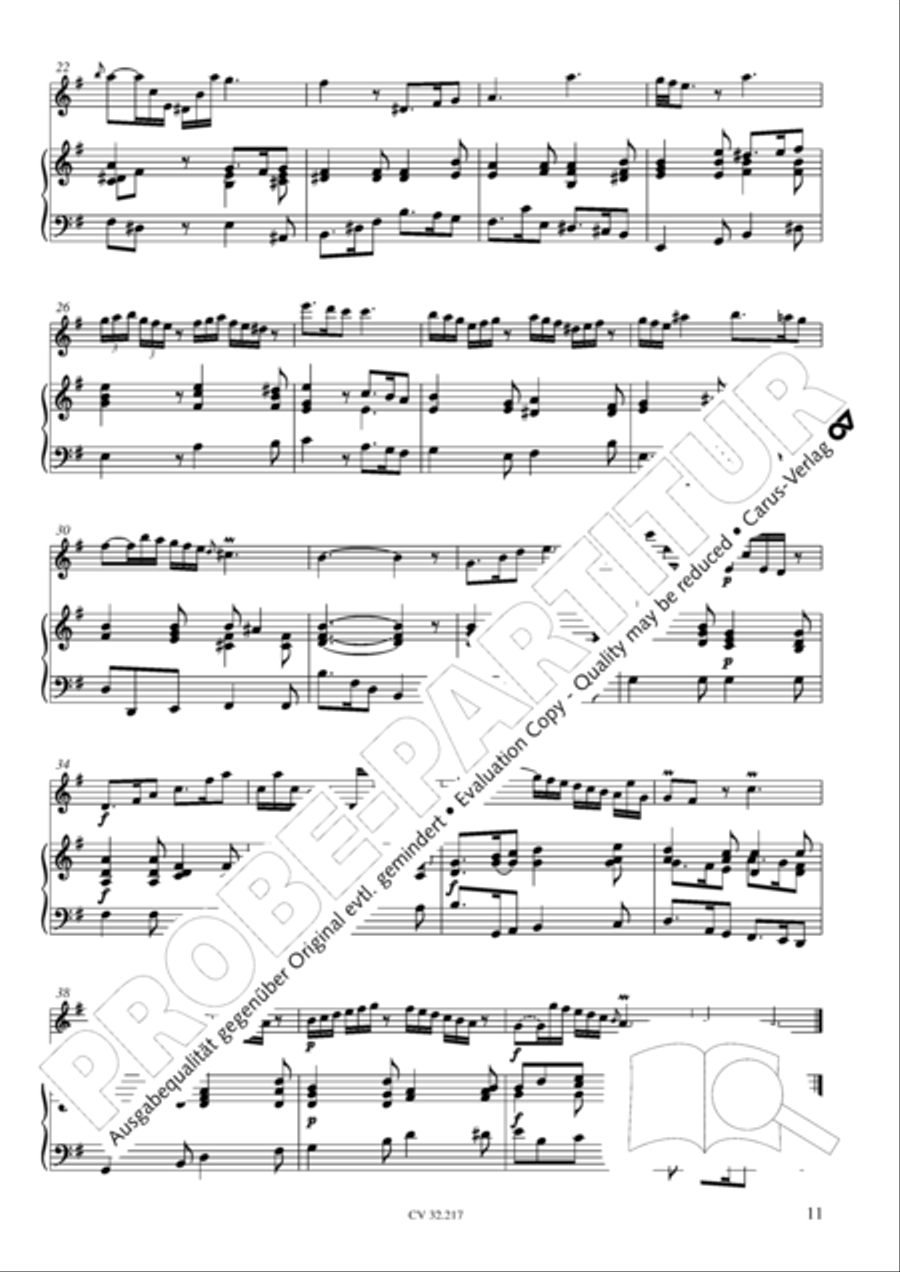 Flute Sonatas in E Minor and F Major (Flotensonaten in e-moll und F-Dur) Flute scores gallery preview page 12