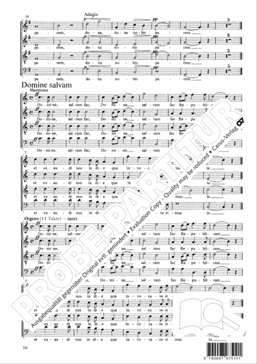 Messe breve no. 6 aux cathedrales 4-Part scores gallery preview page 17