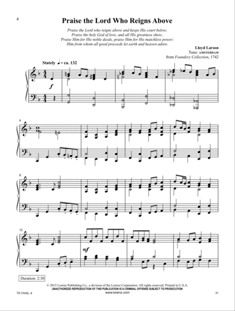The Triumphs of His Grace Piano Solo scores gallery preview page 2