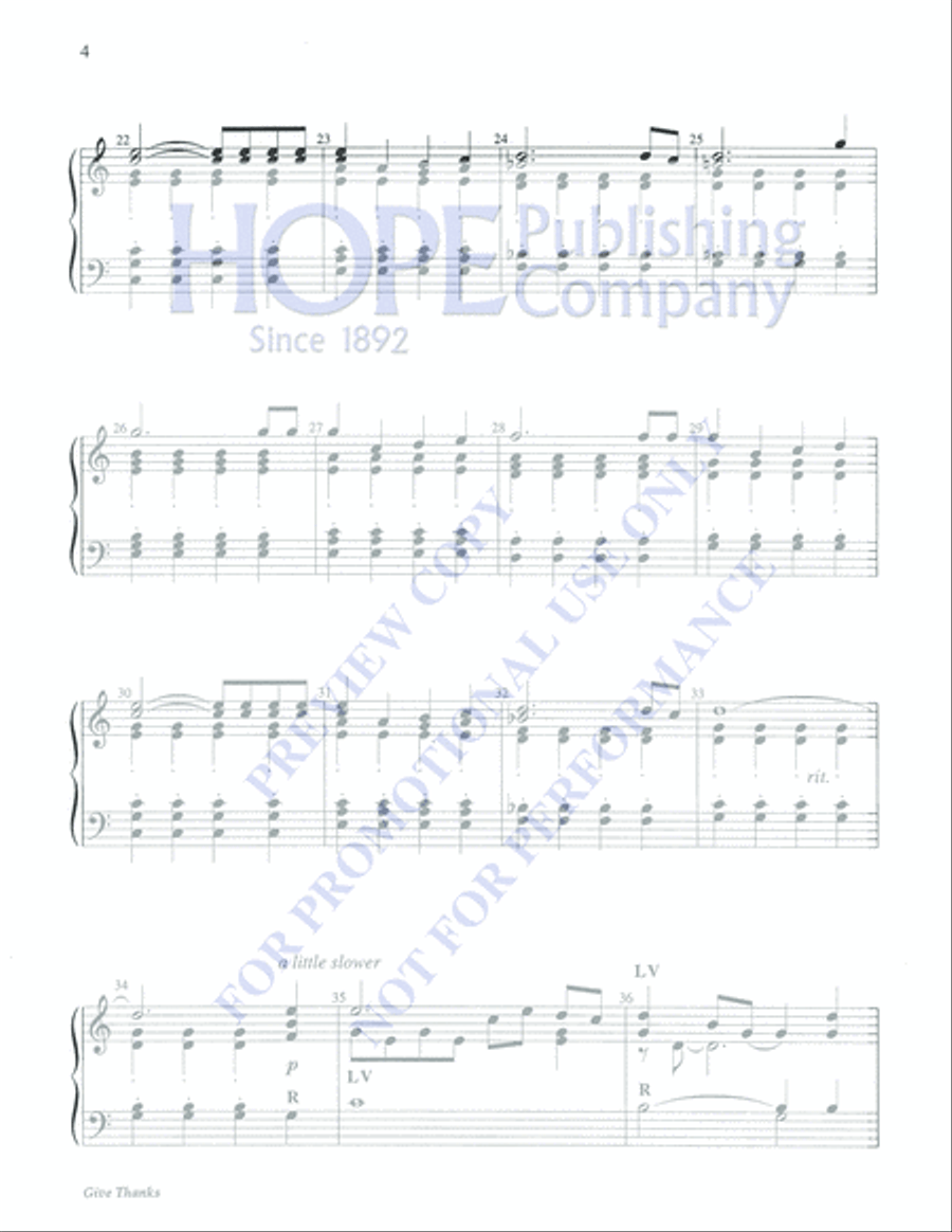 Give Thanks Give Thanks 3-Octaves scores gallery preview page 4