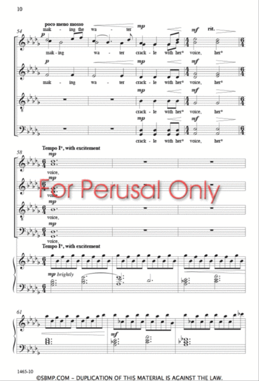 The Eyes of the Heart - SATB Octavo 4-Part scores gallery preview page 9
