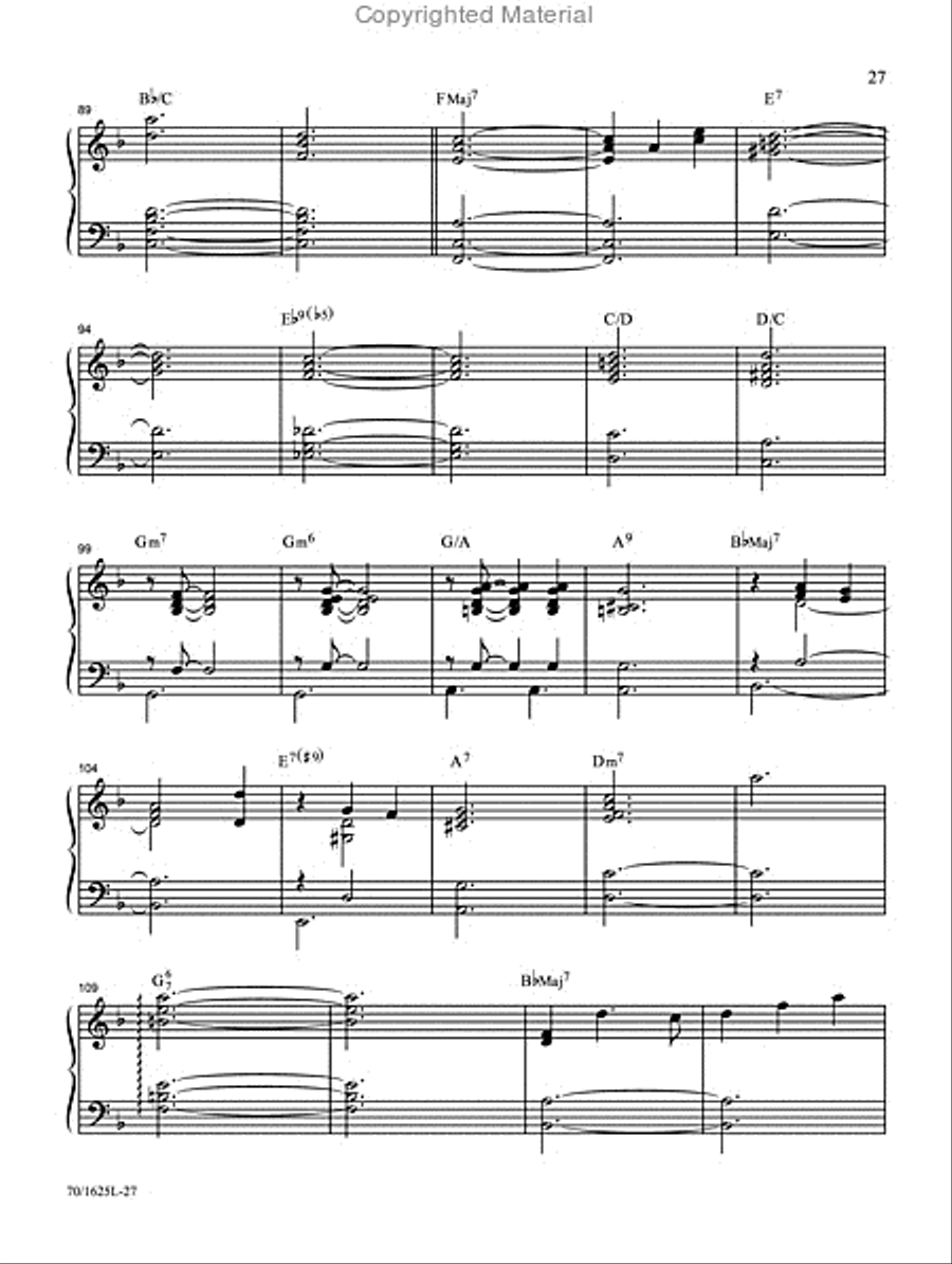 Sunday Evening Jazz - Piano Book Jazz Ensemble scores gallery preview page 10