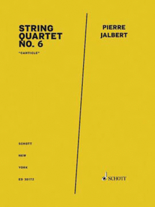 Book cover for String Quartet No. 6 Score And Parts
