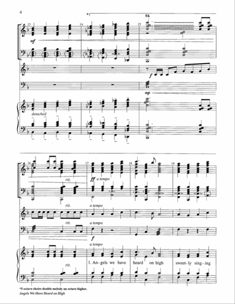 Angels We Have Heard on High 5-Octaves scores gallery preview page 4