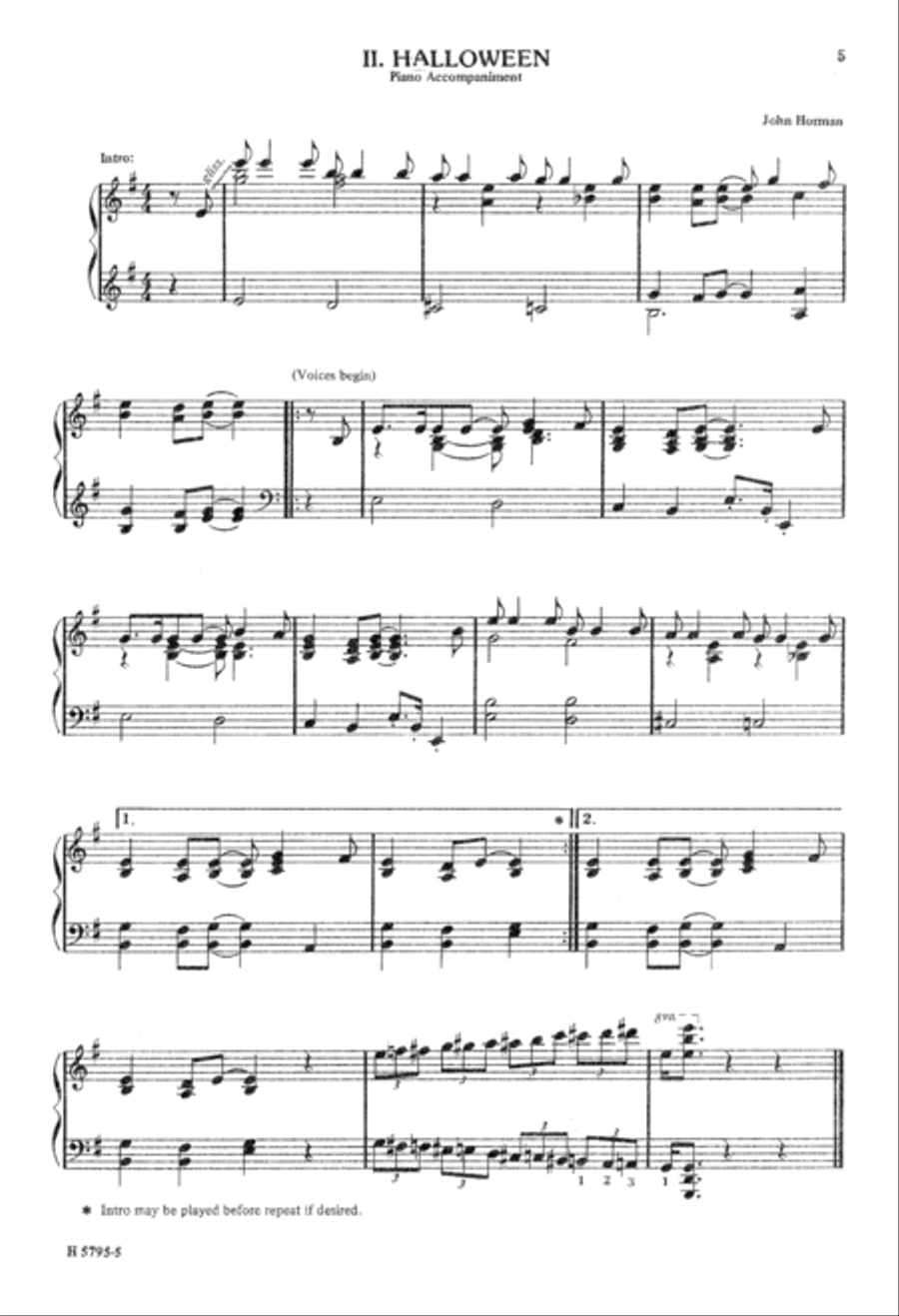 Seasonal Canons and Partner Songs Unison Choir scores gallery preview page 6