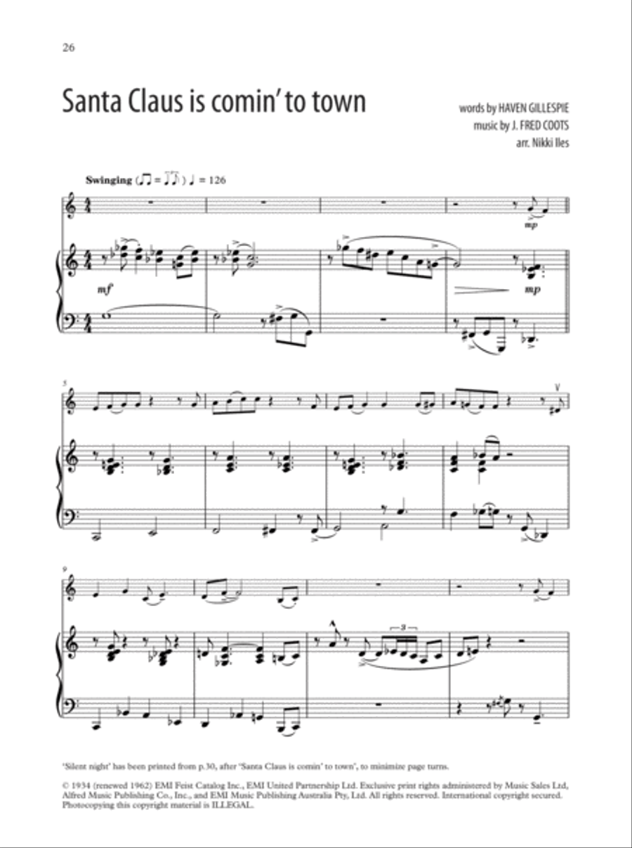 Violin Jazz on a Winter's Night + CD Violin Solo scores gallery preview page 4