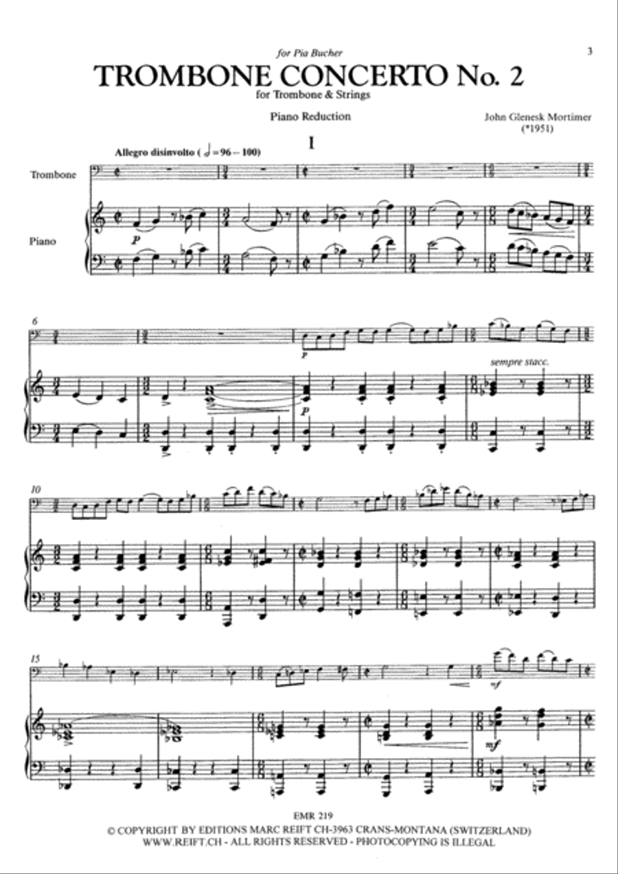 Trombone Concerto No. 2 Piano Accompaniment scores gallery preview page 4