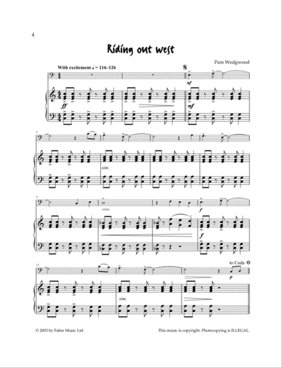 Really Easy Jazzin' About -- Fun Pieces for Trombone Baritone Horn scores gallery preview page 2