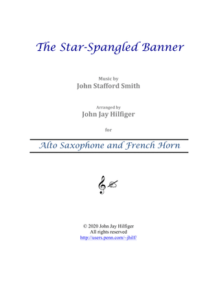 The Star-Spangled Banner for Alto Sax and French Horn