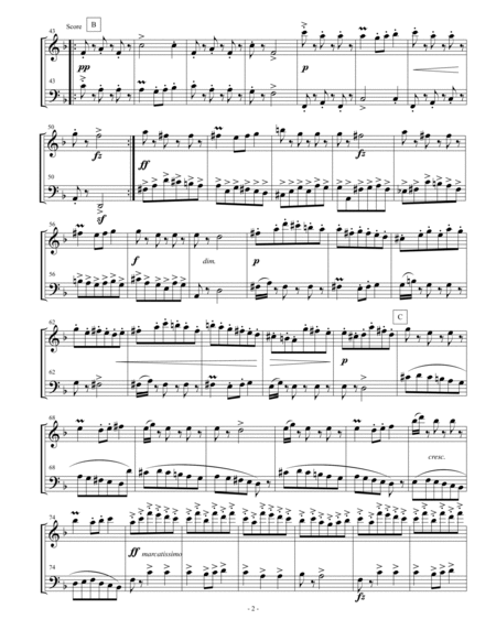 Dvorak Slavonic Dance #6 for flute and bassoon duet image number null