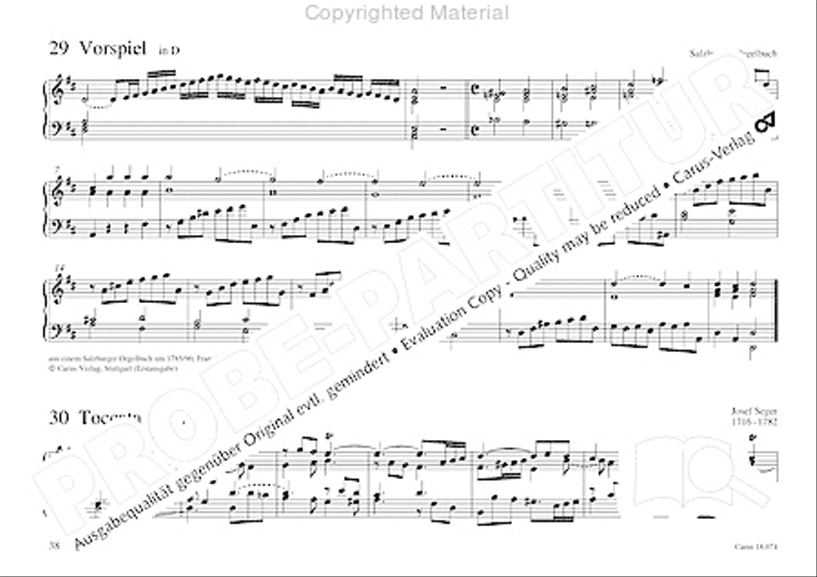 Organo pleno. Orgelstucke zum Ein- und Auszug Organ Solo scores gallery preview page 46
