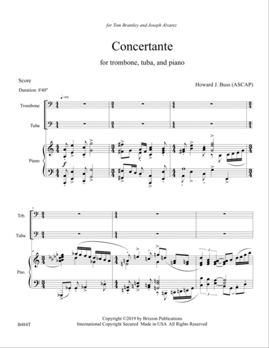 Concertante Concertante Trombone scores gallery preview page 2