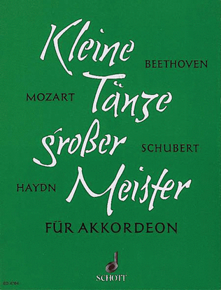 Book cover for Kleine Tanze Grosser Meister Accor