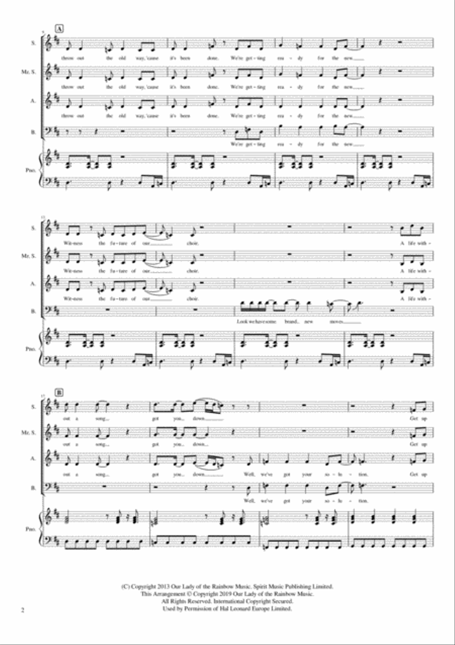 Everybody Say Yeah Everybody Say Yeah 4-Part scores gallery preview page 2