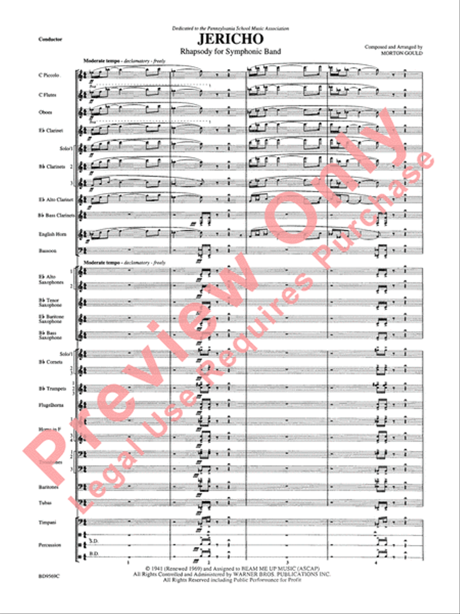 Jericho Concert Band scores gallery preview page 6