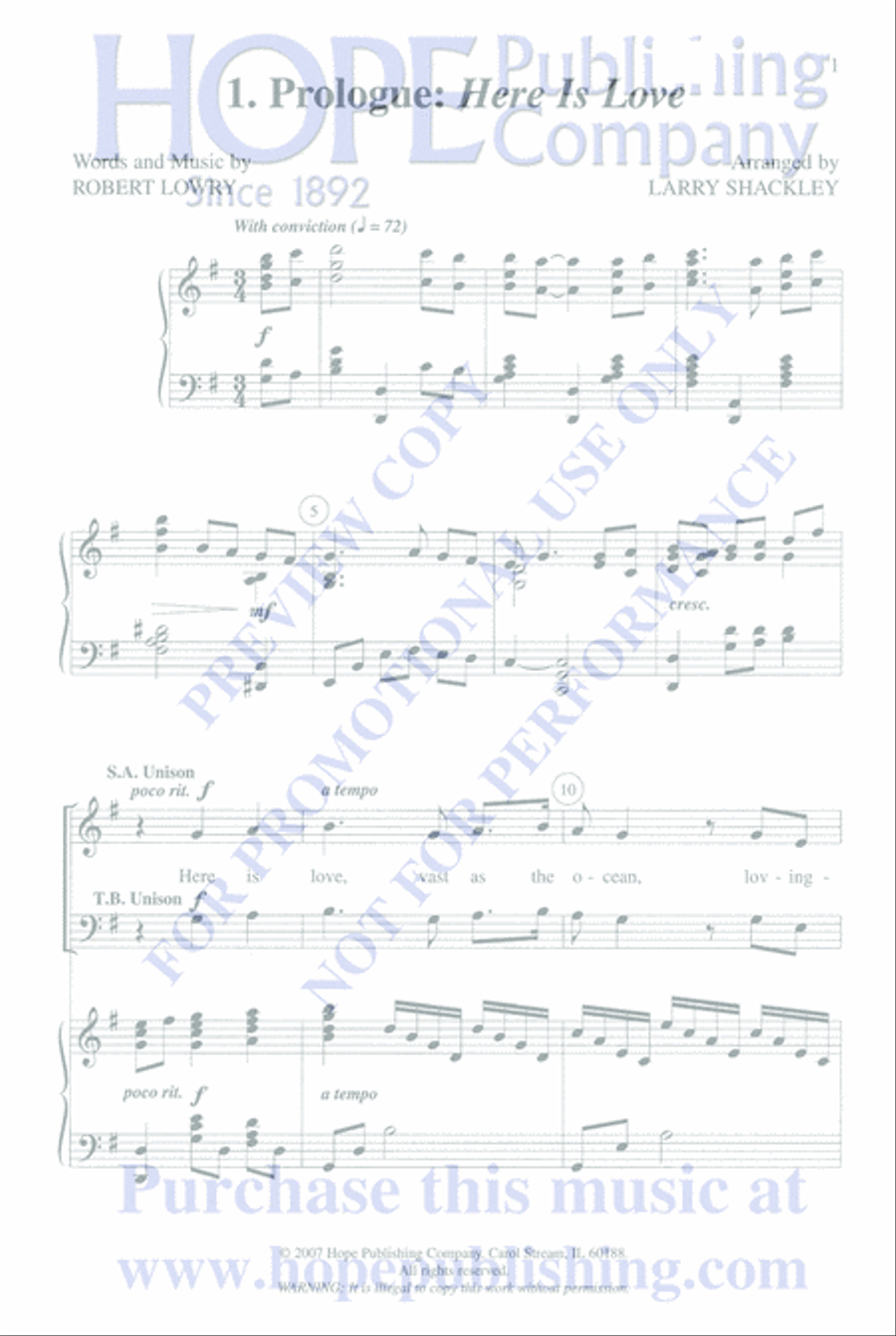 Here is the Love Here is the Love Choir scores gallery preview page 5