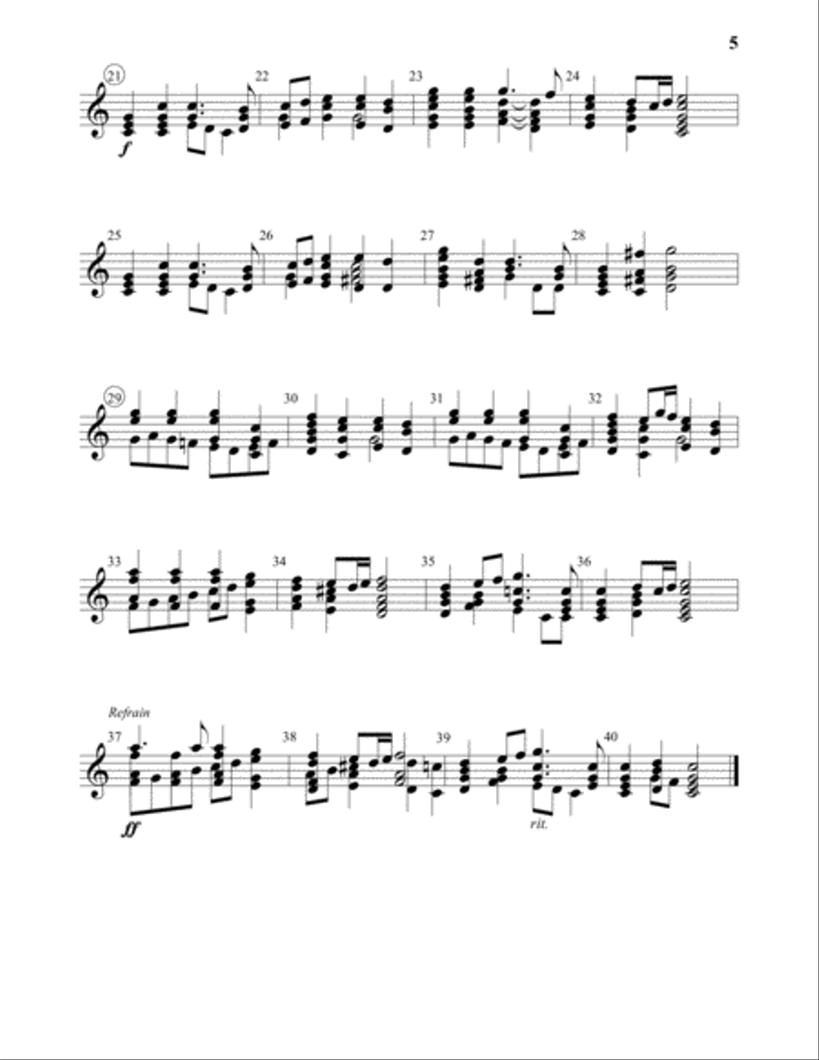 Ring with 6 for Christmas Handbell Choir scores gallery preview page 4