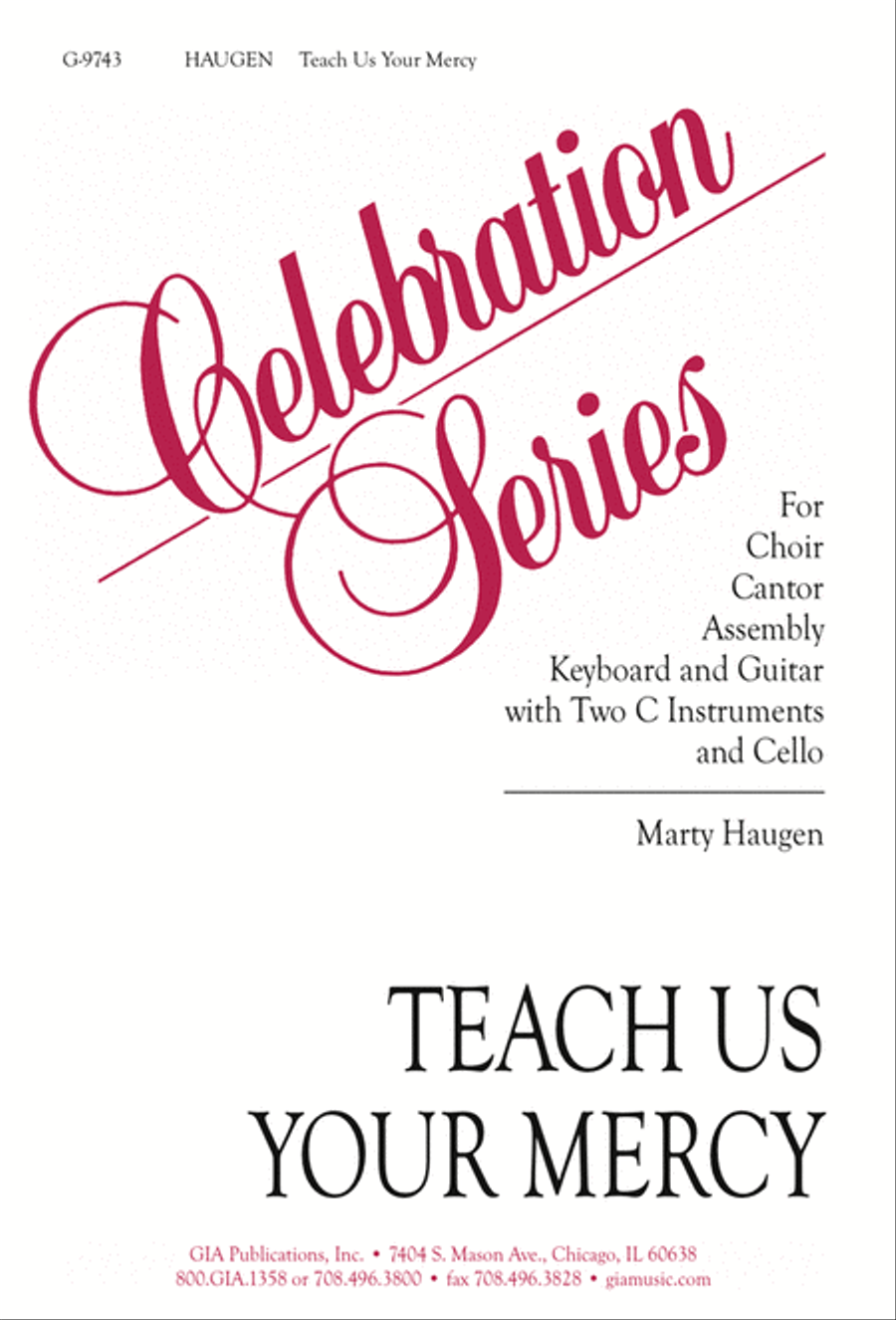 Teach Us Your Mercy 3-Part scores gallery preview page 1