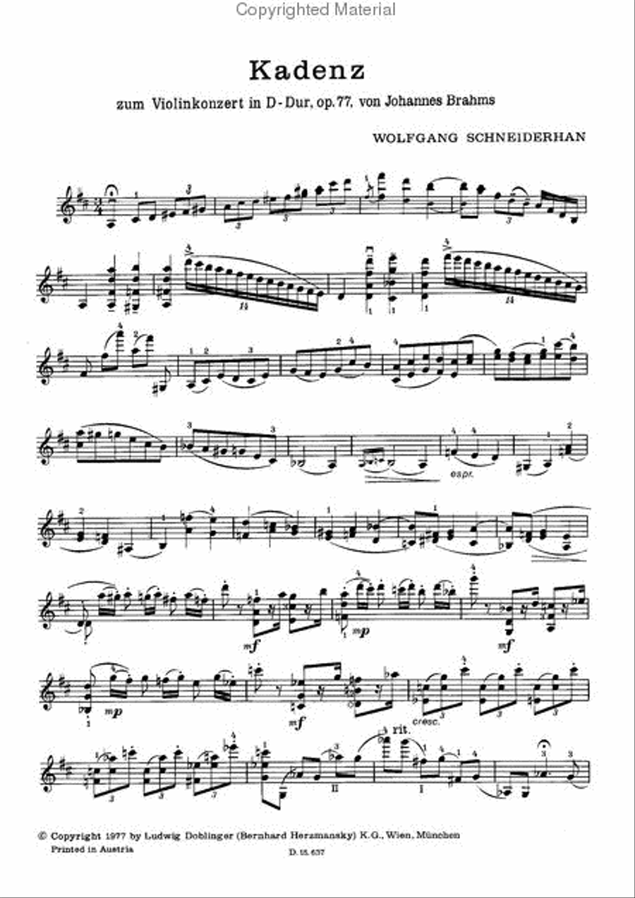 Kadenzen zu Violinkonzerten Violin Solo scores gallery preview page 2