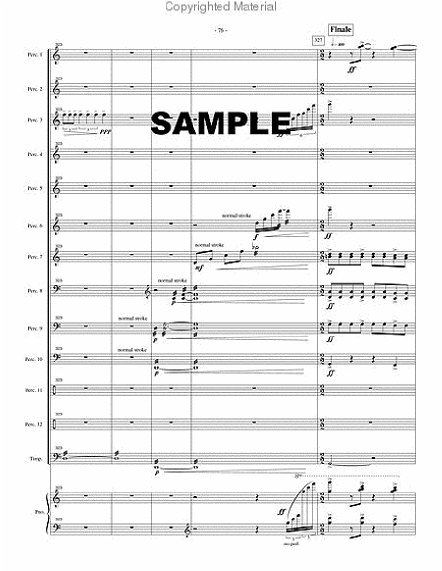 Concerto for Percussion Ensemble Percussion Ensemble scores gallery preview page 7