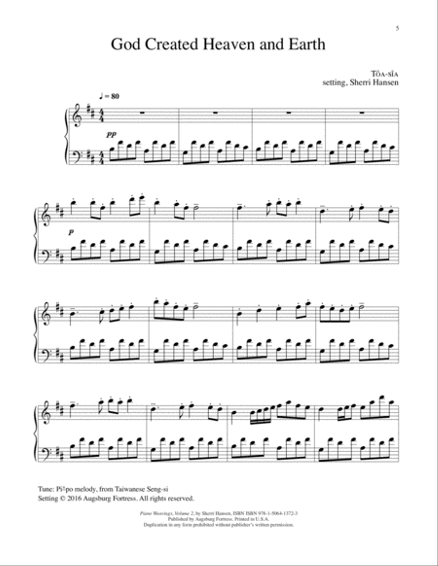 Piano Weavings Volume 2 Piano Solo scores gallery preview page 6