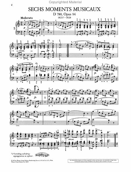 6 Moments Musicaux, Op. 94
