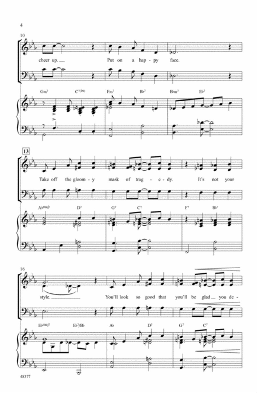 Happy Face Medley Choir scores gallery preview page 3