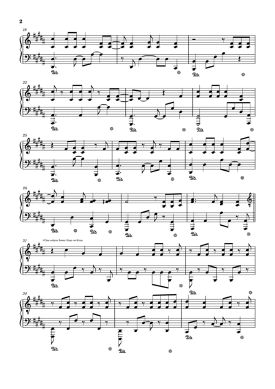 I Really Want To Stay At Your House Easy Piano scores gallery preview page 2