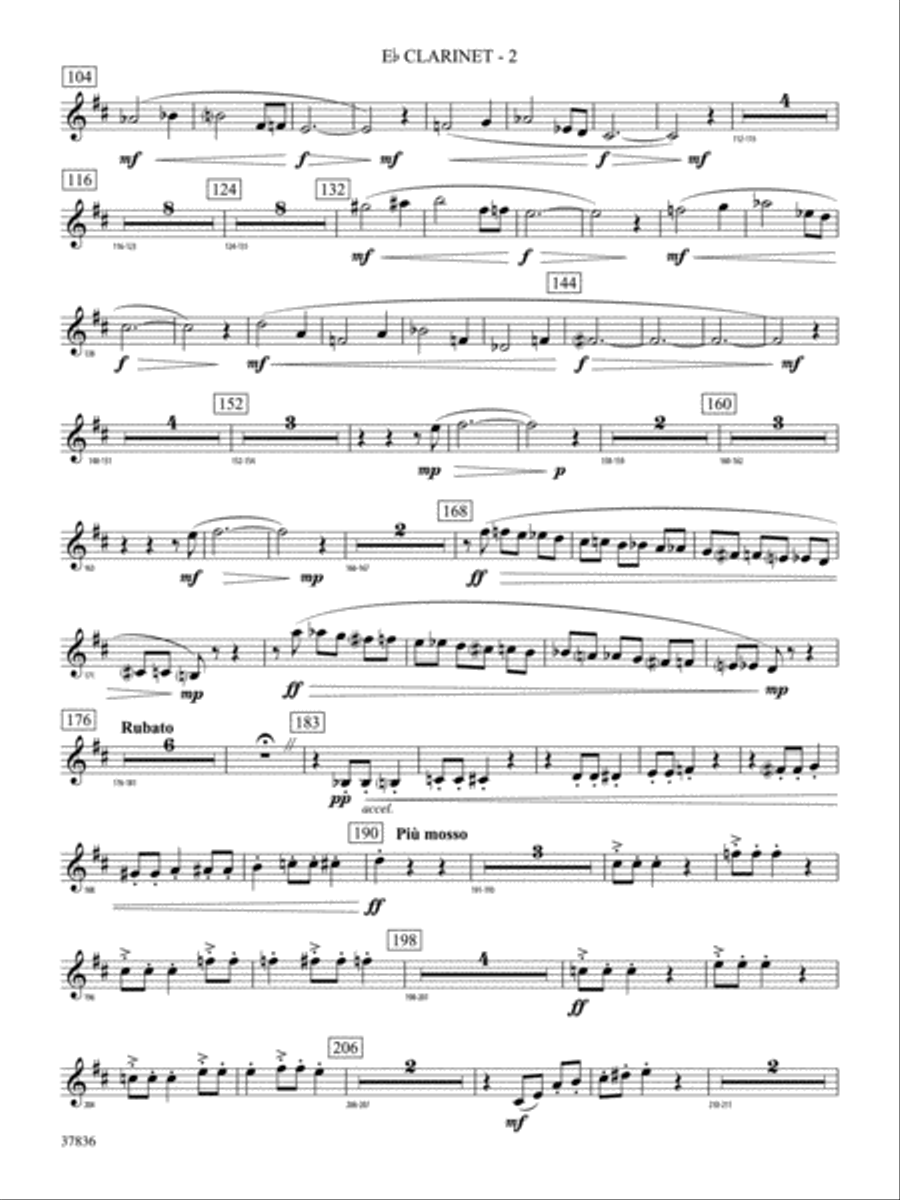 Smoke and Mirrors: E-flat Soprano Clarinet Concert Band scores gallery preview page 2
