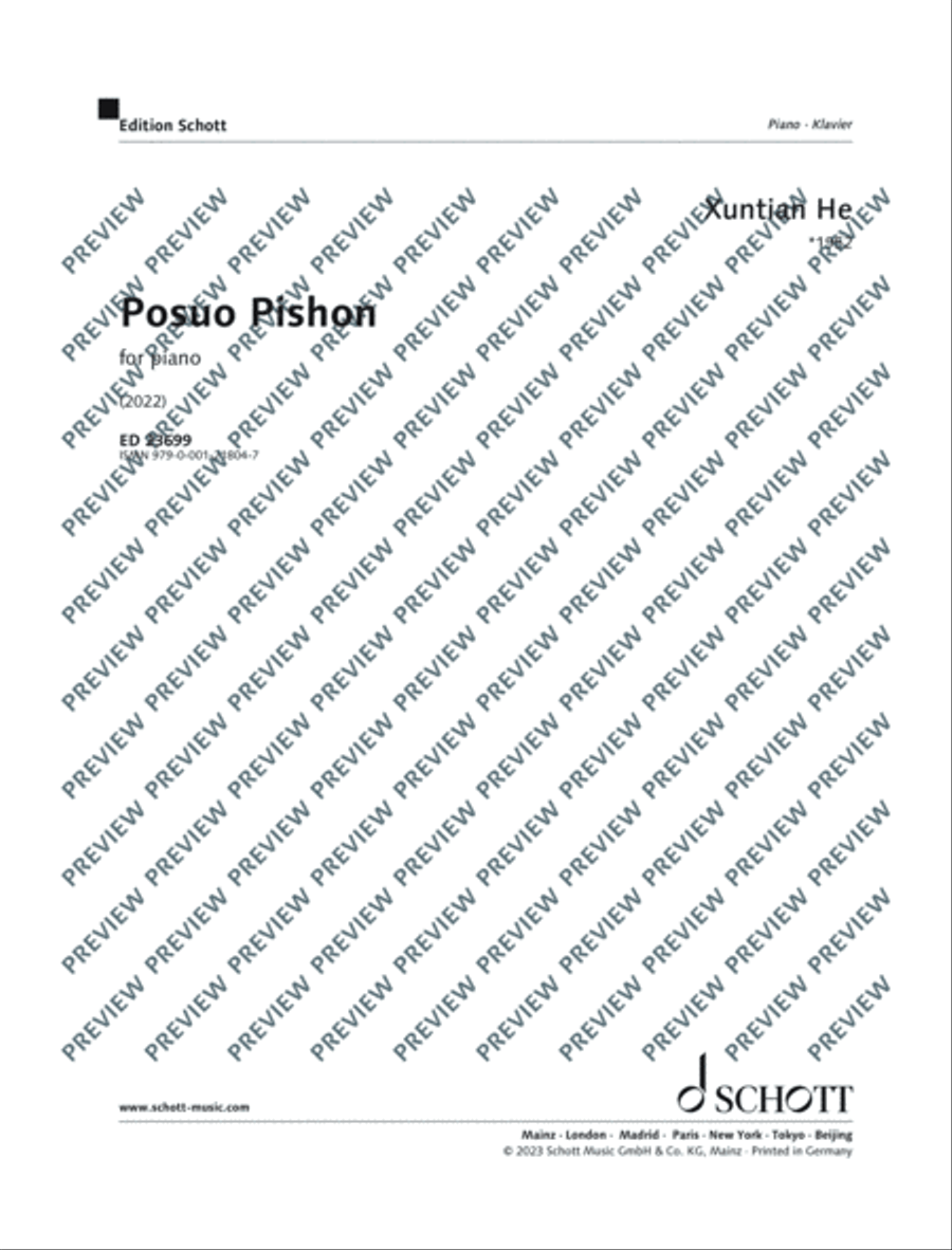 Posuo Pishon Piano Solo scores gallery preview page 2
