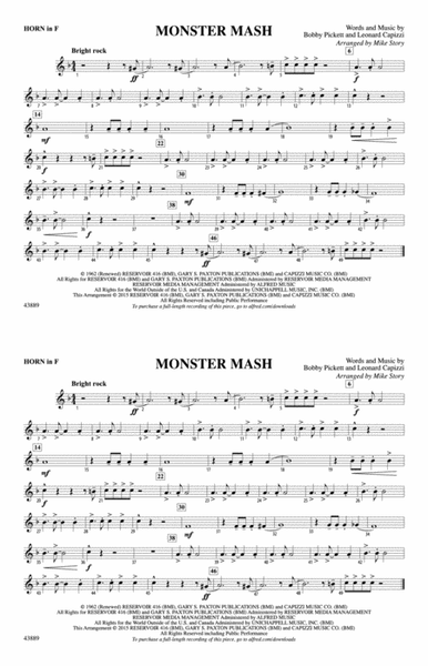 Monster Mash: 1st F Horn