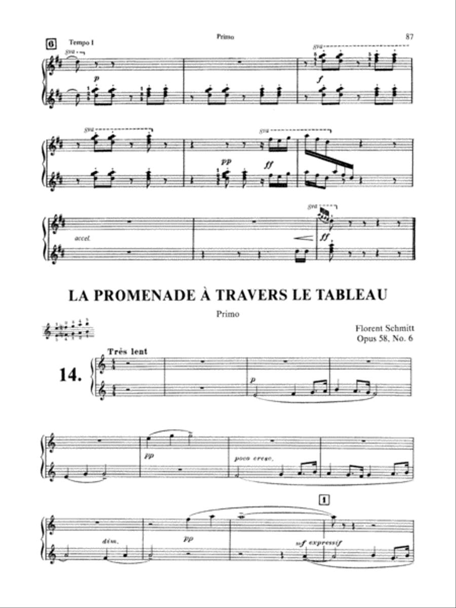 Schmitt: Album of Piano Duets, Volume II Piano Duet scores gallery preview page 2