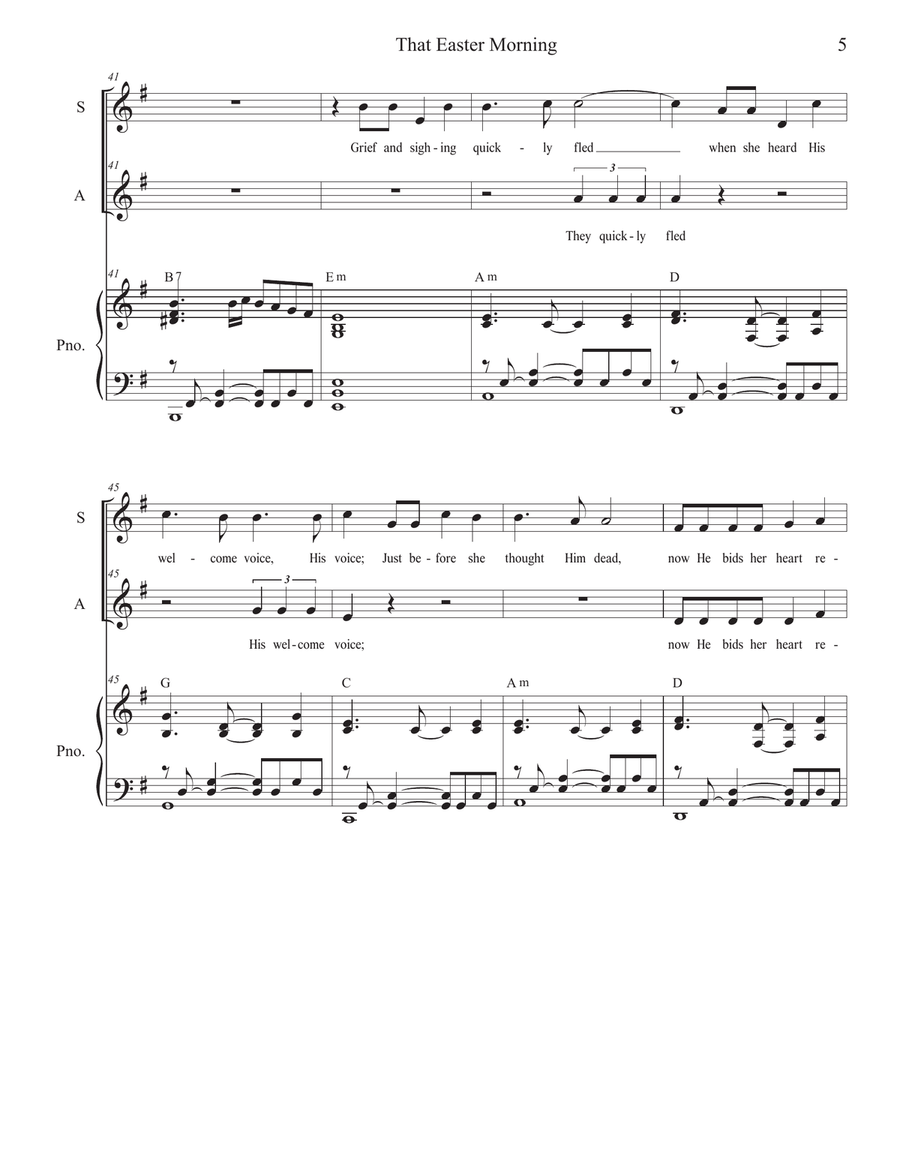 That Easter Morning (2-part choir - (SA) SA scores gallery preview page 5