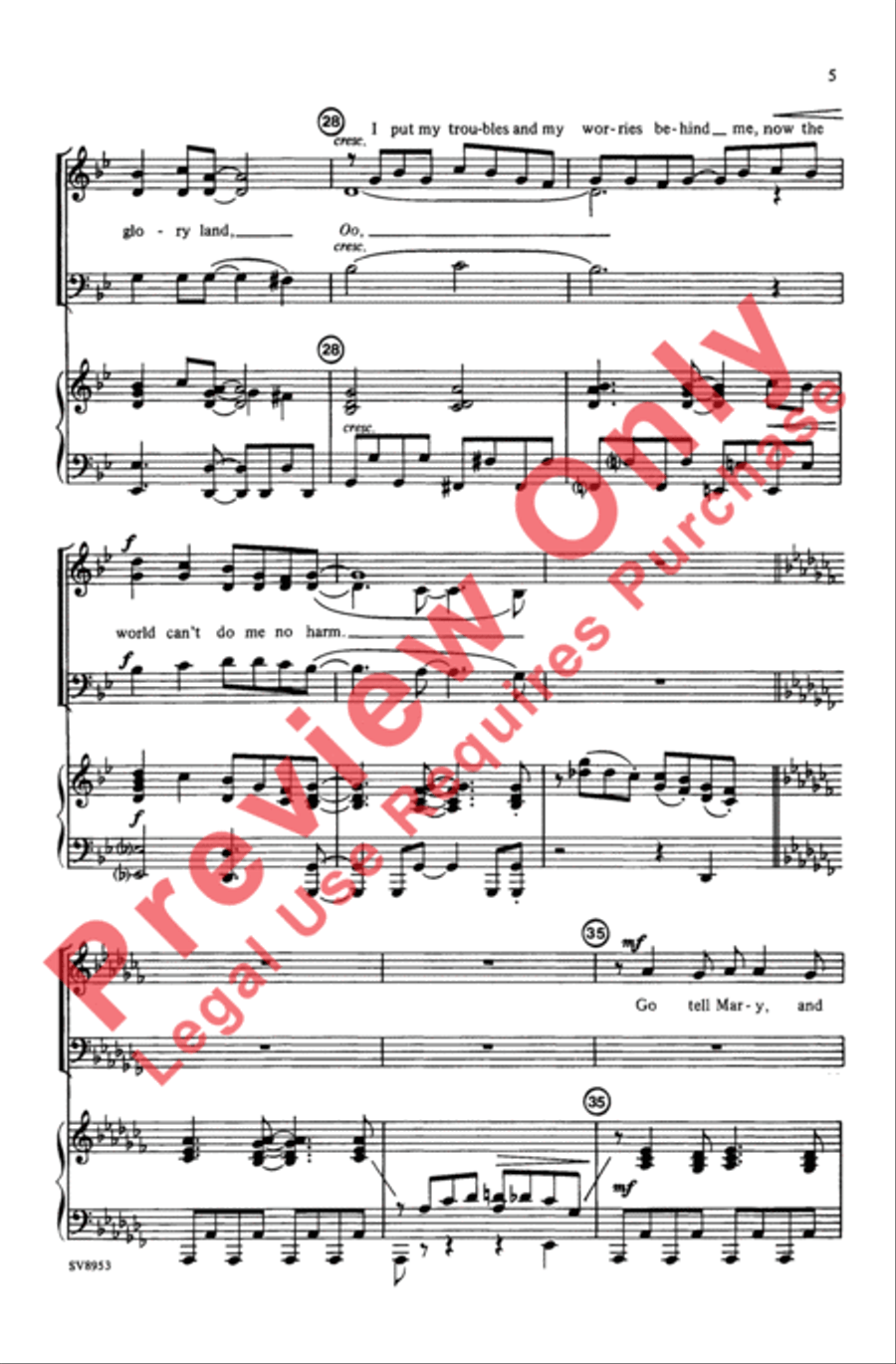 Ticket to the Kingdom 3-Part scores gallery preview page 5