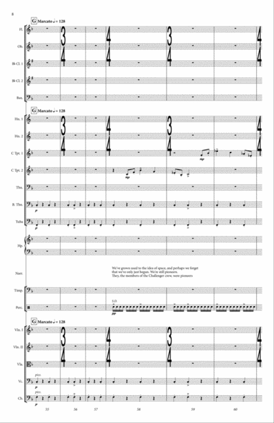The Challenger Seven Full Orchestra scores gallery preview page 9