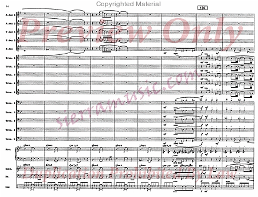 Every Summer Night Big Band scores gallery preview page 15