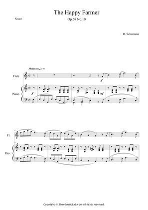 Book cover for The Happy Farmer Op.68 No.10 (Easy Version) in C