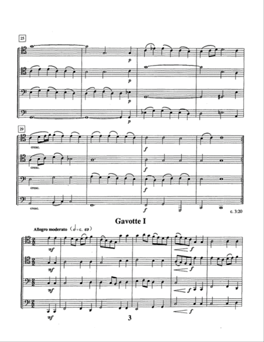 Sarabande, Gavottes, and Gigue EETT scores gallery preview page 4
