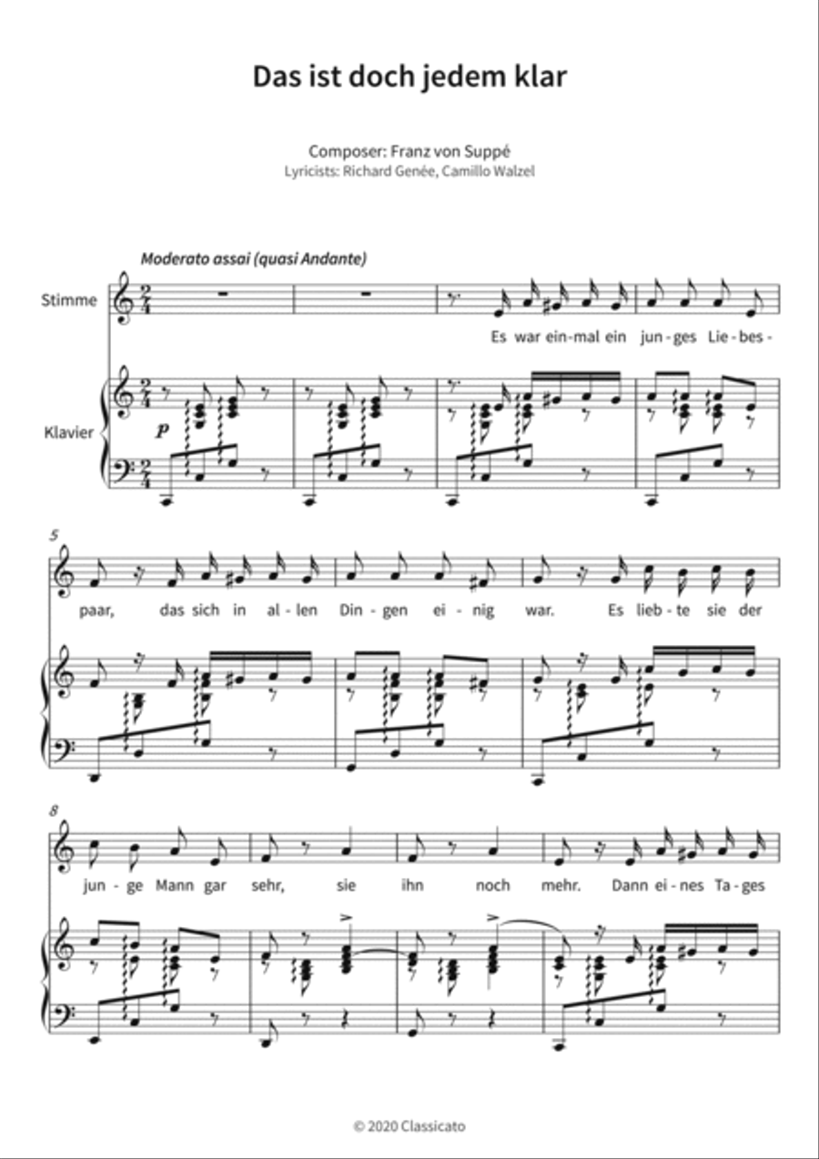 Das ist doch jedem klar Piano, Vocal, Guitar scores gallery preview page 3
